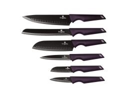Berlinger Haus Σετ Μαχαίρια 6 τεμαχίων από ανοξείδωτο ατσάλι, Purple Eclipse Collection BH-2597