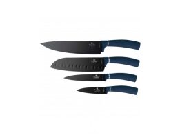 Berlinger Haus Σετ Μαχαίρια 4 Τεμαχίων από Ανοξείδωτο Ατσάλι, Metallic Line Aquamarine BH-2890