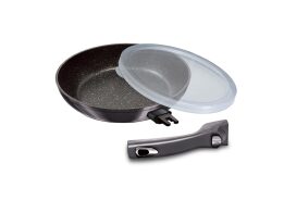 Berlinger Haus Τηγάνι 28 cm με Αποσπώμενη Λαβή, Metallic Line Carbon Pro Edition BH-6913