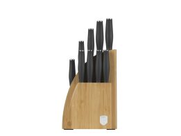Berlinger Haus Σετ Μαχαίρια Ανοξείδωτα 9 Τμχ με Βάση από Μπαμπού, Anthracite Collection, BH-2758