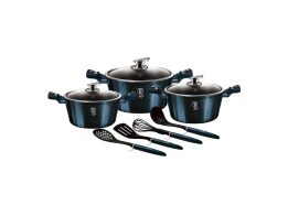 Berlinger Haus Σετ Μαγειρικά Σκεύη 10 τεμ με Τριπλή Μαρμάρινη Επίστρωση, Aquamarine BH-6152