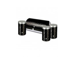 Berlinger Haus Σετ Ψωμιέρα με Δοχεία Καφέ, Ζάχαρης και Τσάι 4 τμχ Ανοξείδωτα, Primal Gloss  BH-6735