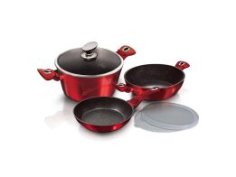 Berlinger Haus Σετ Μαγειρικά Σκεύη 6 Τεμ. από Σφυρήλατο Αλουμίνιο, Burgundy BH-7046