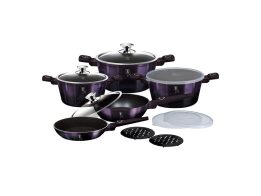 Berlinger Haus Σετ Μαγειρικά Σκεύη 13 Τεμ από Αλουμίνιο, Purple Eclipse Collection BH-7143