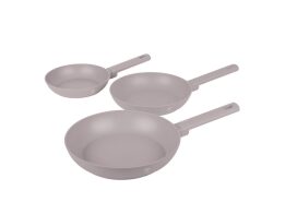 Berlinger Haus Σετ Τηγάνια 3 Τεμ. με Τριπλή Αντικολλητική Επίστρωση, Taupe Collection BH-8108