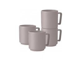 Berlinger Haus Σετ Κούπες Σερβιρίσματος 4 τεμαχίων Κεραμικά, Taupe Collection, BH-10011