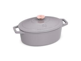 Berlinger Haus Οβάλ Γάστρα 30cm από Μαντέμι με Εμαγιέ Επίστρωση, Taupe Collection, BH-6541