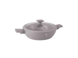 Berlinger Haus Αντικολλητικό Τηγάνι Wok 30cm με Γυάλινο Καπάκι, Taupe Collection BH-8098