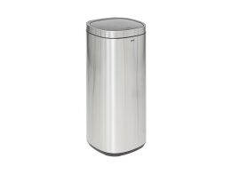 Μεταλλικός Κάδος Απορριμμάτων 50L με Καπάκι από Ανοξείδωτο Ατσάλι, 30x30x73.5 cm