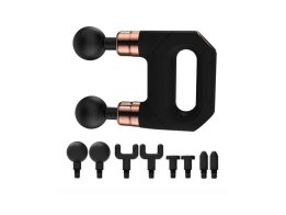 Διπλή Συσκευή Μασάζ με 8 Κεφαλές  30W με Φόρτιση USB, 14&#215;14&#215;5 cm