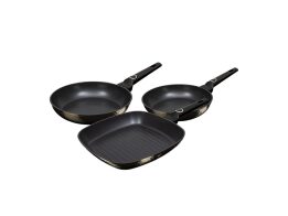 Berlinger Haus Σετ Τηγάνια 3 Τεμ και Γκριλ με Αντικολλητική Επίστρωση, Primal Gloss BH-6073
