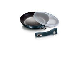 Berlinger Haus Αντικολλητικό Τηγάνι 28cm με αποσπώμενη λαβή, Metallic Line Aquamarine BH-7153