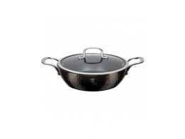 Berlinger Haus Αντικολλητική Ρηχή Κατσαρόλα 28cm με Γυάλινο Καπάκι, Shine Basalt Collection BH-6657