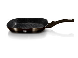 Berlinger Haus Τηγάνι γκριλ 28 εκ σε μαύρο χρώμα, Metallic Line Shiny Black BH-6611