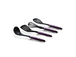 Berlinger Haus Σετ Εργαλεία κουζίνας 4 τεμ από Πλαστικό, Purple Eclipse Collection BH-6321