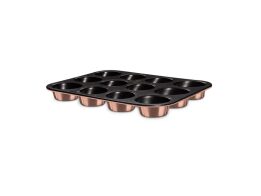 Berlinger Haus Φόρμα Ζαχαροπλαστικής για Muffin 12 θέσεων, Metallic Line Rose Gold BH-8671