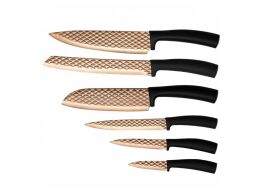 Berlinger Haus Σετ μαχαίρια 5 τεμ με Τρισδιάστατη Λεπίδα, Metallic Line Rose Gold Edition BH-2612