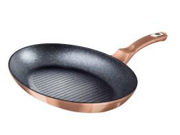 Berlinger Haus Τηγάνι για Ψάρια 35x25 εκ σε ροζ χρυσό χρώμα, Metallic Line Rose Gold BH-7170