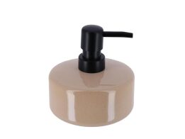Κεραμικός Διανομέας Σαπουνιού Dispenser με Αντλία 400m Σε Μπέζ Χρώμα, 11x13.5 cm