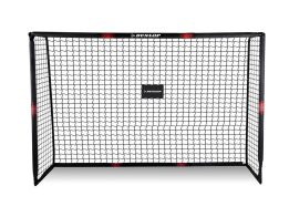 Dunlop Μεταλλικό Τέρμα ποδοσφαίρου με Δίχτυα Σε Μαύρο Χρώμα, 240x160x85 cm