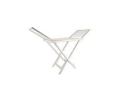 Πλαστική Απλώστρα Ρούχων 20cm, με Πτυσσόμενα Φύλλα Σε Λευκό Χρώμα