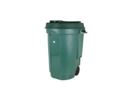 Επαγγελματικς κάδος Απορριμμάτων με 2 Ρόδες Χωρητικότητας 110lt Σε Πράσινο Χρώμα