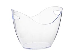 Επαγγελματικό Διάφανο Δοχείο ποτών και Πάγου Χωρητικότητας  8L από Πολυστυρένιο, 34.9x26.3x25.8 cm