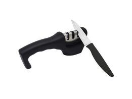 Ακονιστήρι Μαχαιριών με 3 Επίπεδα Ακονίσματος και Εργονομική Λαβή, 20x7.5x5 cm