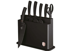 Berlinger Haus Σετ μαχαιριών 11 τεμ. με βάση και επιφάνεια κοπής σε μαύρο/ροζ χρυσό, BH-2491N