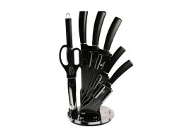 Berlinger Haus Σετ μαχαιριών 8 τεμ. με ακρυλική βάση σε μαύρο, Matte Black Collection BH-2565N