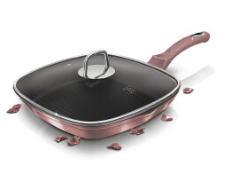 Berlinger Haus Γκριλιέρα με καπάκι 28 εκ. σε ροζ, I-Rose Collection BH-6028