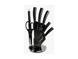 Berlinger Haus Σετ μαχαιριών 8 τεμ. με ακρυλική βάση σε σκούρο γκρι, Carbon Pro BH-2685N