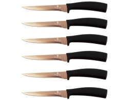 Berlinger Haus Σετ μαχαιριών μπριζόλας 6 τεμ. σε μαύρο/ροζ χρυσό BH-2613