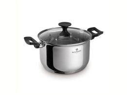 Blaumann Κατσαρόλα με Γυάλινο Καπάκι 20 cm από Aνοξείδωτο Aτσάλι, Gourmet Line BL-3855