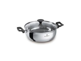 Blaumann Ρηχή Κατσαρόλα με Καπάκι 28 cm από Ανοξείδωτο Ατσάλι 5.3lt, Gourmet Line BL-3859