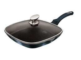 Berlinger Haus Γκριλιέρα με καπάκι 28 cm μπλε χρώμα, Metallic Line Aquamarine Edition BH-7028