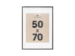 Κορνίζα Τοίχου για Φωτογραφίες με Ξύλινο Πλαίσιο σε Μαύρο Χρώμα, 50x70 cm