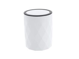 Πλαστικός Κάδος με Αποσπώμενο Καπάκι Χωρητικότητας 6lt σε Λευκό Χρώμα, 19x24.5 cm