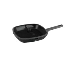 Berlinger Haus Αντικολλητικό Τηγάνι Γκριλ (Grill) 28cm με καπάκι, Anthracite Collection BH-8127
