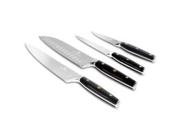 Berlinger Haus Σετ 4 Τεμ  από Ανοξείδωτο Ατσάλι 3cr13, Matte Black Collection BH-3135