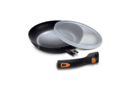 Berlinger Haus Αντικολλητικό Τηγάνι 28 cm με Αποσπώμενη Λαβή, Granit Diamond Line BH-1955