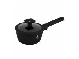 Berlinger Haus Αντικολλητικό Κατσαρολάκι με Καπάκι 16cm, Matte Black Collection BH-8175