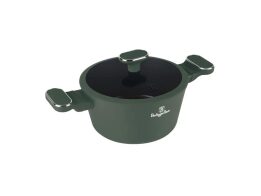 Berlinger Haus Κατσαρόλα με Καπάκι 20cm από Αλουμίνιο, Matte Green Collection BH-8200