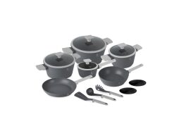 Berlinger Haus Σετ Αντικολλητικά  Μαγειρικά Σκεύη 15 Τεμ από Αλουμίνιο, Aspen Collection BH-8245