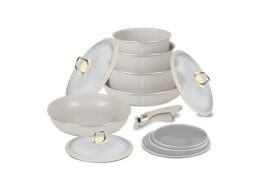 Berlinger Haus Σετ Μαγειρικά Σκεύη 12 τμχ Αντικολλητικά με Πάτο Induction,Sahara Collection BH-8247