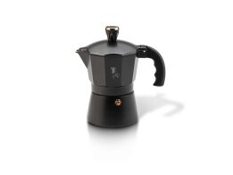 Berlinger Haus Καφετιέρα από Αλουμίνιο για 3 Φλυτζάνια Καφέ, Black Rose Collection BH-8560N