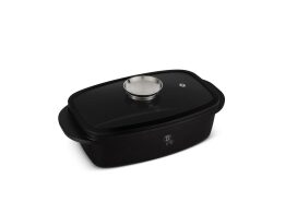 Berlinger Haus  Αντικολλητική Γάστρα με Καπάκι 32cm 6lt,  Matt Black Collection  BH-8779