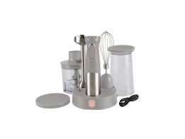 Berlinger Haus Σετ 6 Τεμάχια Ραβδομπλέντερ Χειρός USB με Λεπίδα Τιτανίου 200W BH-9558 Taupe