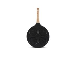 Edenberg Αντικολλητικό Τηγάνι 27cm 4 Θέσεων για Pancakes και Κρέπες με Σχέδια Φατσούλες, EB-7615