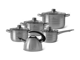 Edenberg Σετ Μαγειρικά Σκεύη 9 Τεμαχίων, με Βραστήρα από Ανοξείδωτο Ατσάλι, EB-5501